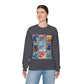 Magic Kingdom Vintage Stamps - Adult Crewneck Sweatshirt