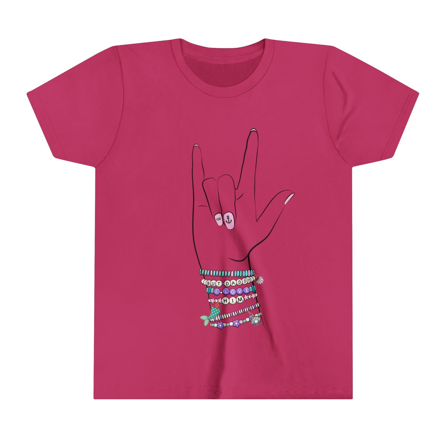 "But Daddy I Love Him!" - Friendship Bracelets - Youth Short Sleeve Tee Shirt