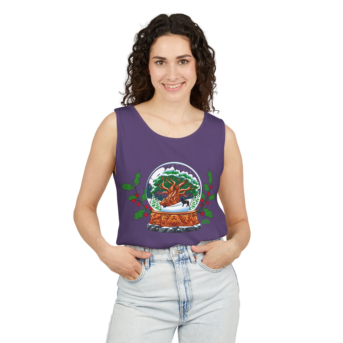 Animal Kingdom Snowglobes - Unisex Garment-Dyed Tank Top