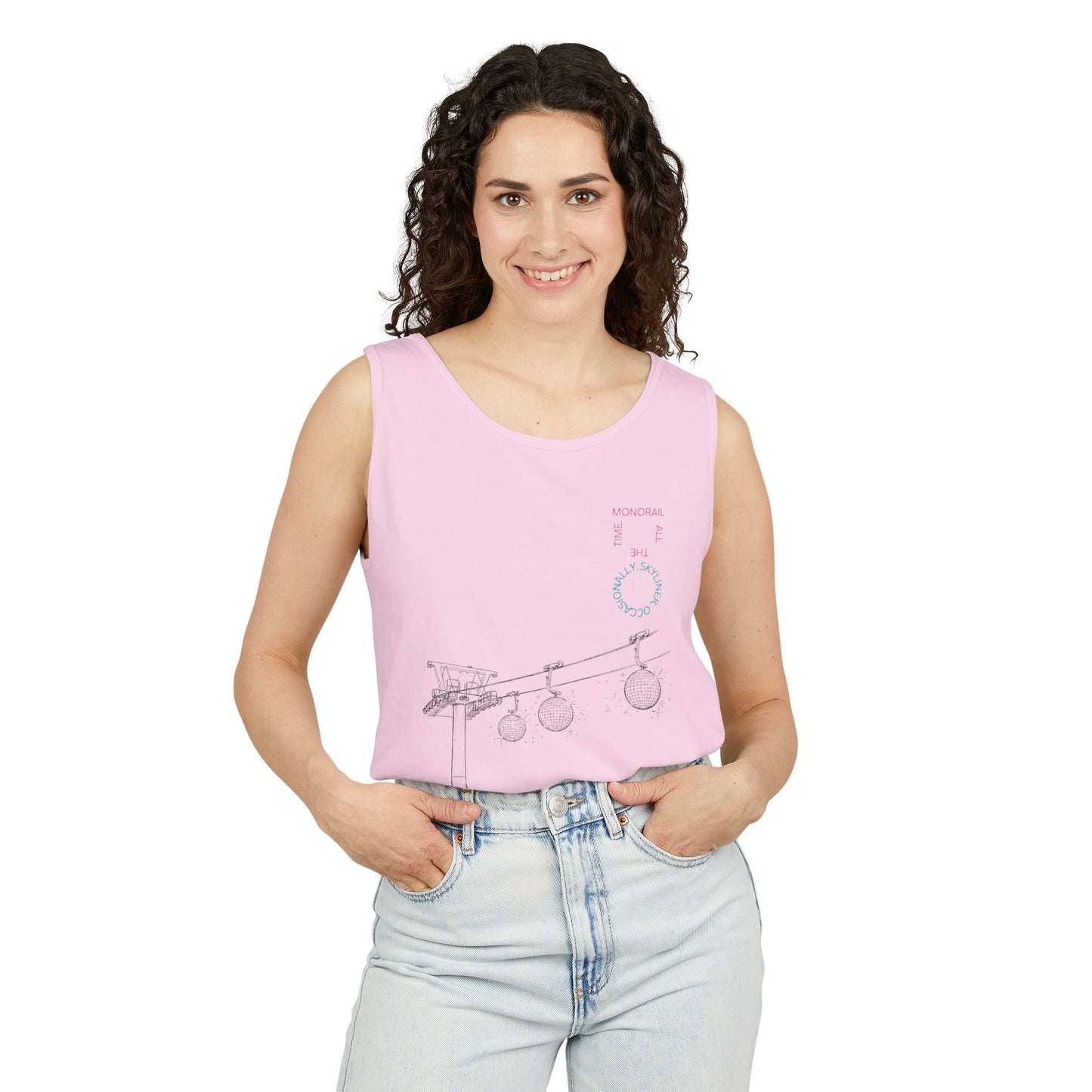 Monorail All The Time - Unisex Garment-Dyed Tank Top