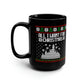 All I Want for Christmas Disneyland Ugly Sweater Black Mug