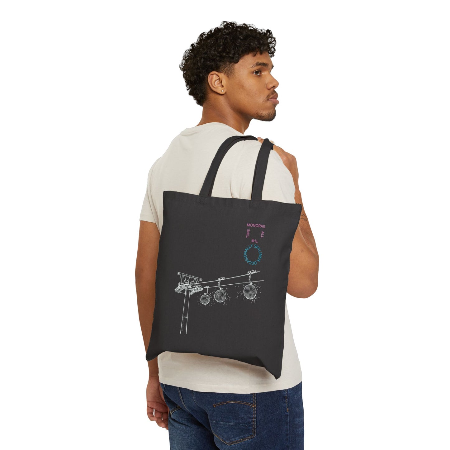 Monorail All The Time - Cotton Canvas Tote Bag