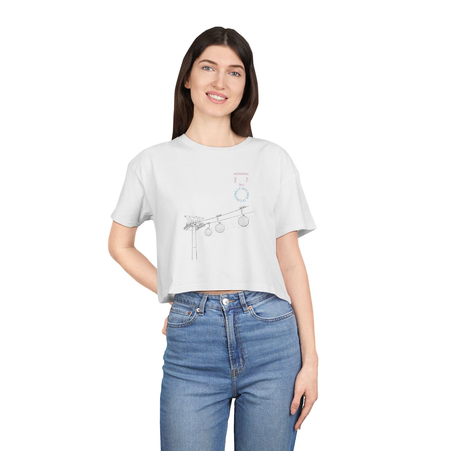 Monorail All The Time - Women's Crop Tee