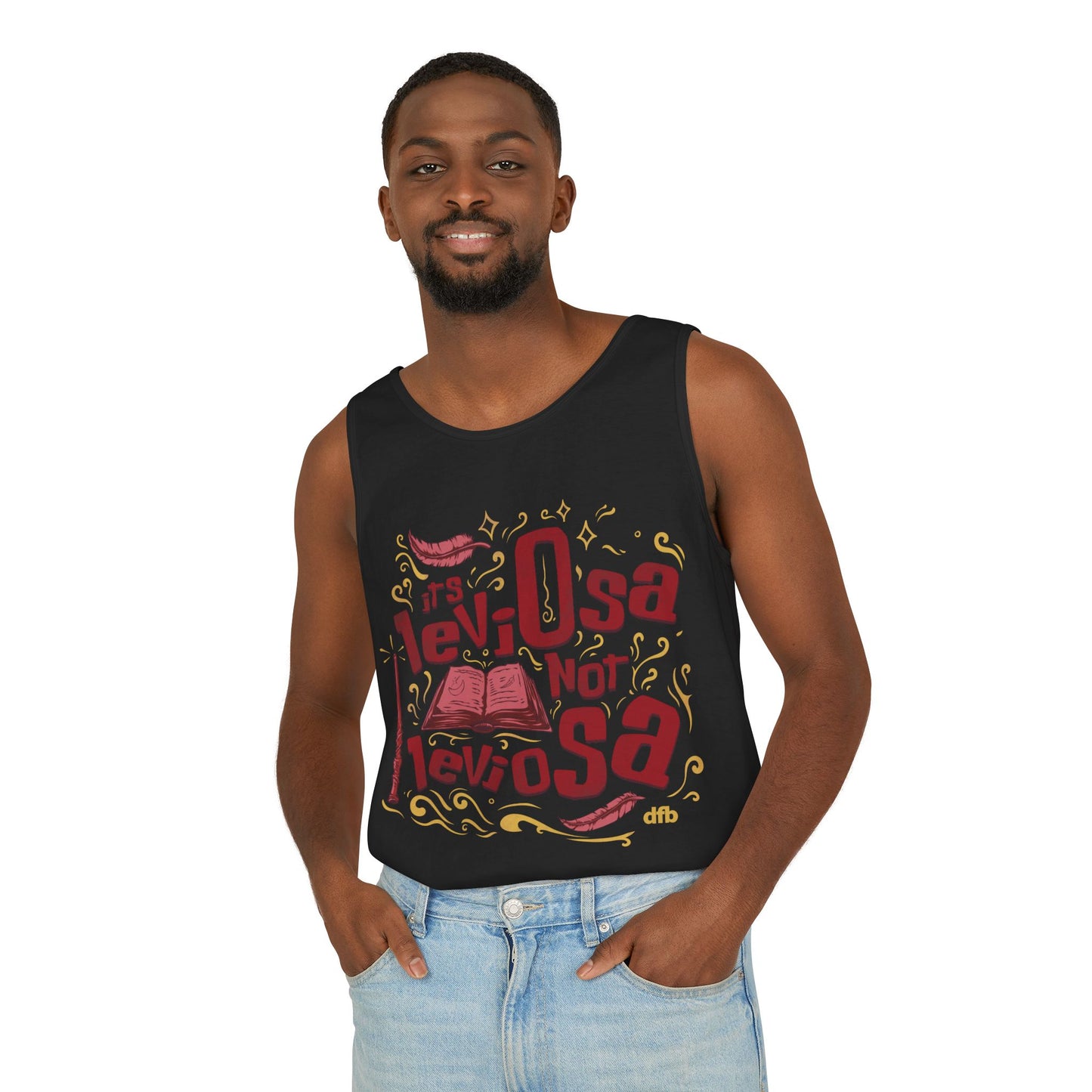 Hermione Quote - Unisex Garment-Dyed Tank Top