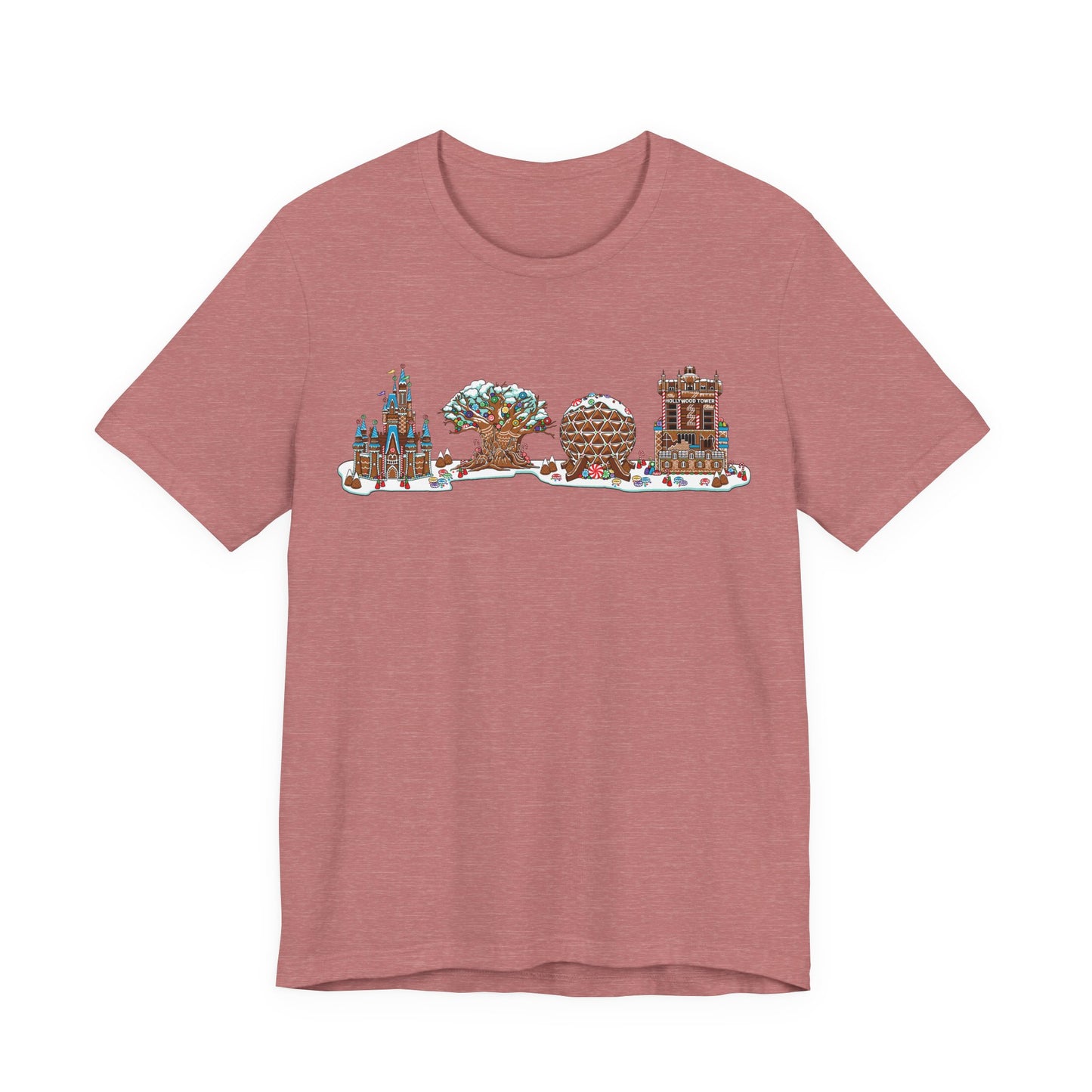 Gingerbread Park Icons - Adult Tee Shirt