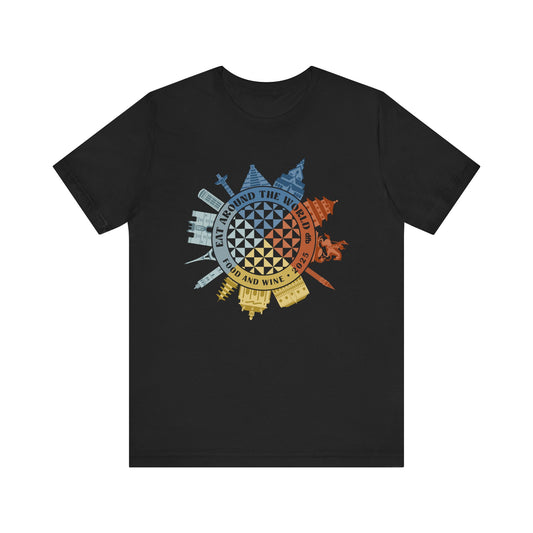 Food & Wine Compass - Adult Tee Shirt