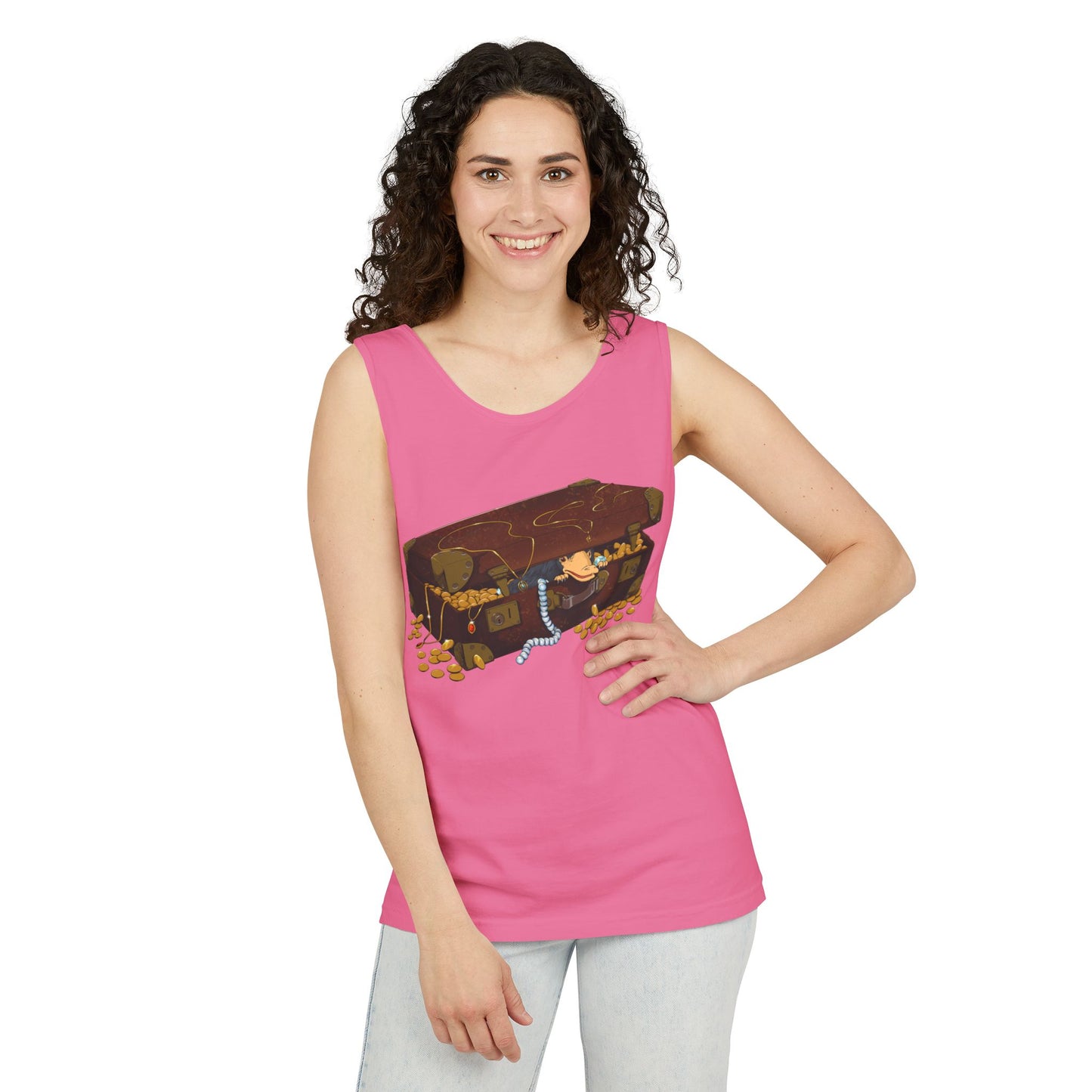 Niffler in a Suitcase - Unisex Garment-Dyed Tank Top