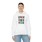 Animal Kingdom Vintage Stamps - Adult Hoodie Sweatshirt