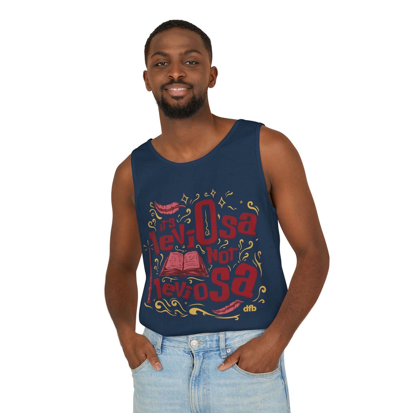 Hermione Quote - Unisex Garment-Dyed Tank Top