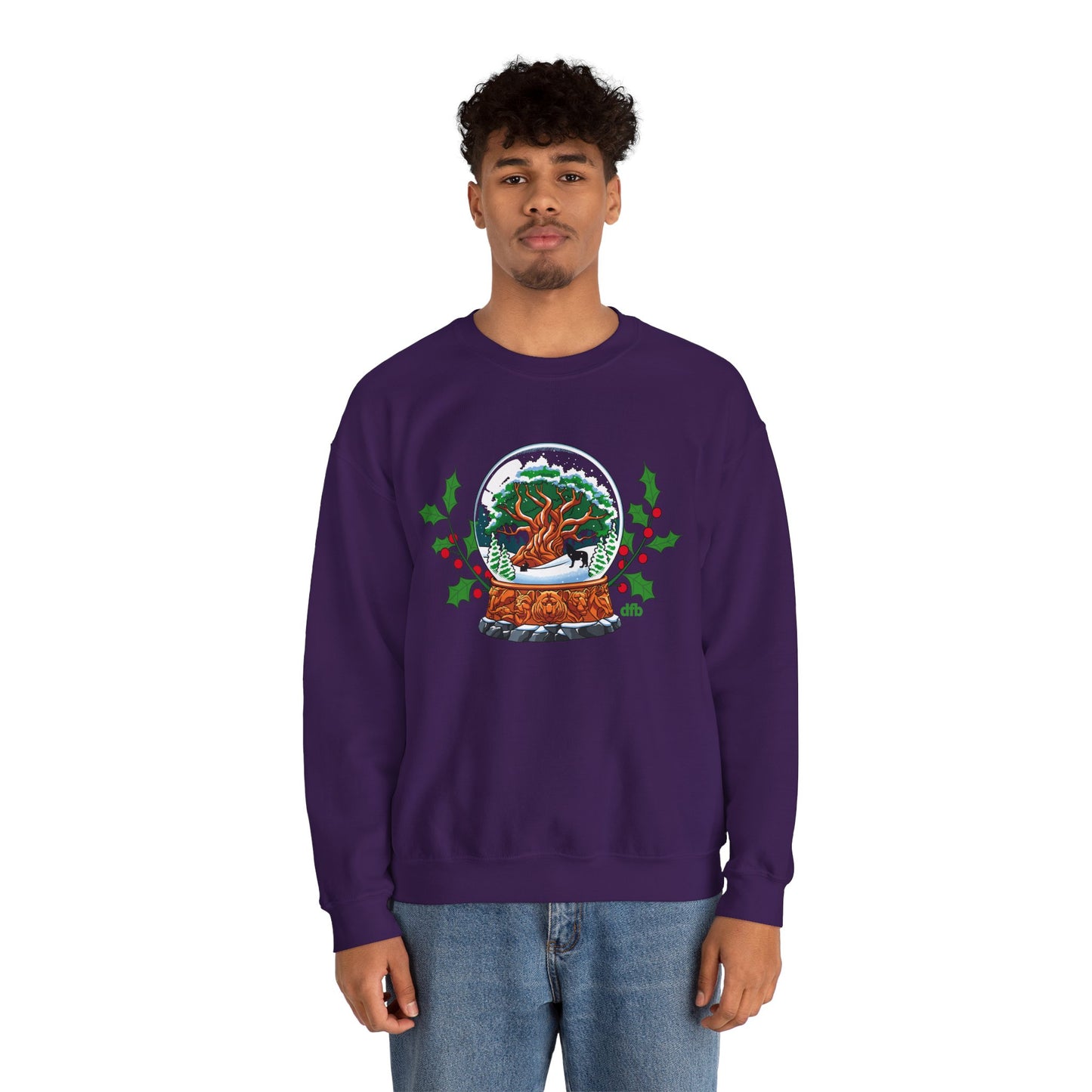 Animal Kingdom Snowglobes - Adult Crewneck Sweatshirt