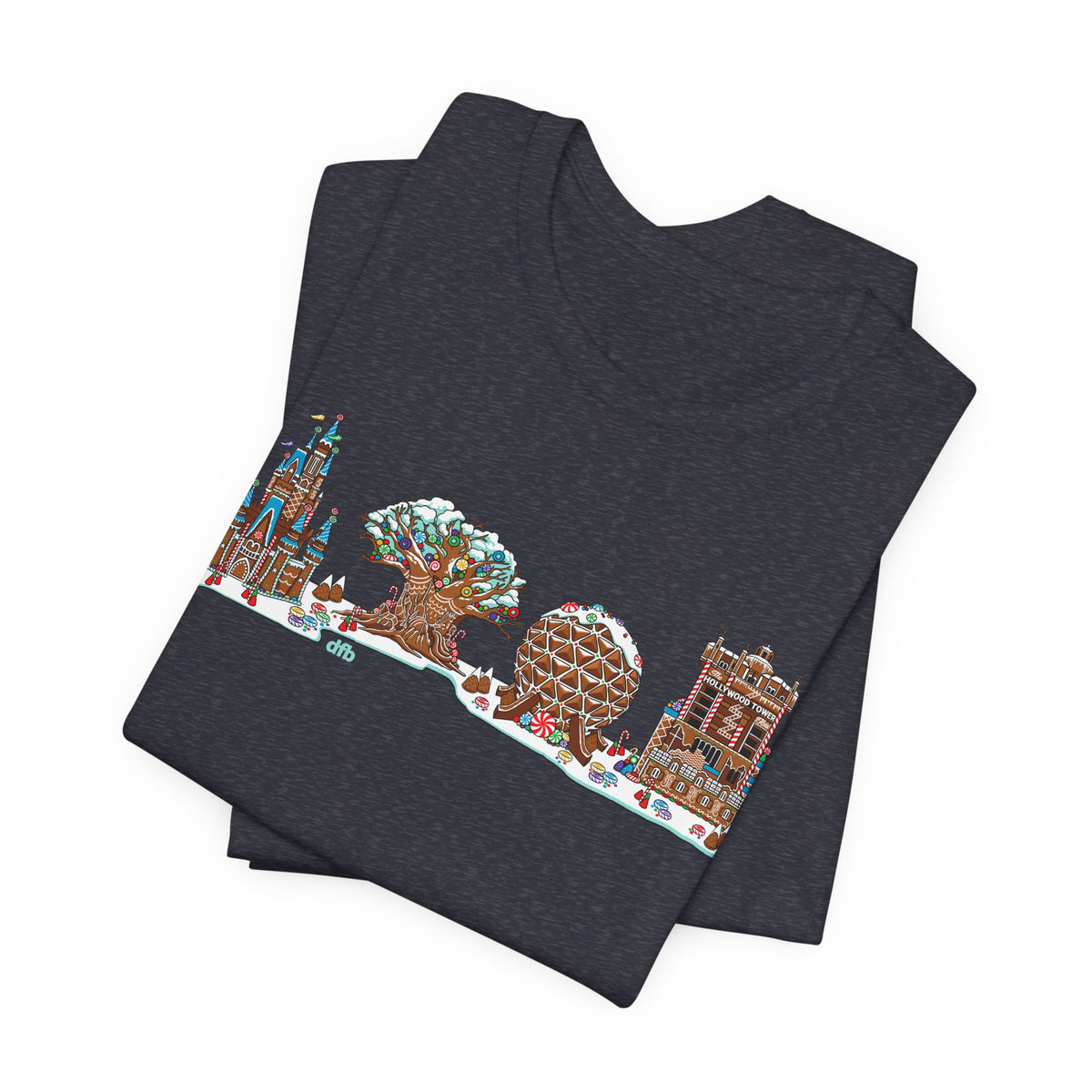 Gingerbread Park Icons - Adult Tee Shirt