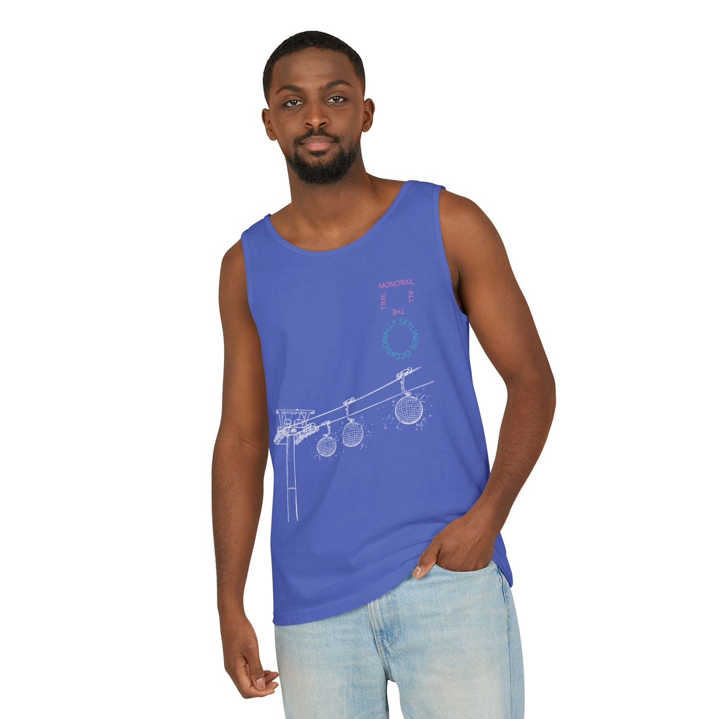 Monorail All The Time - Unisex Garment-Dyed Tank Top