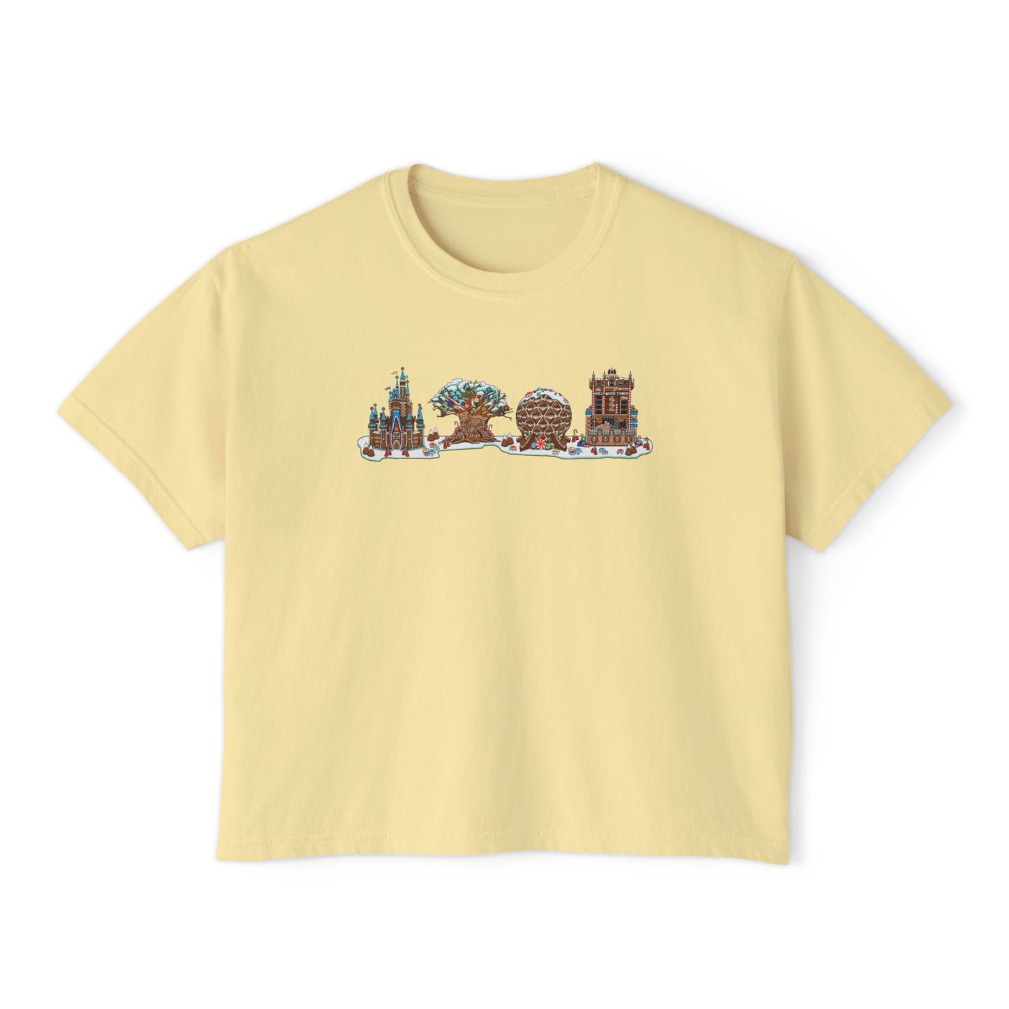 Gingerbread Park Icons - Women's Boxy Tee