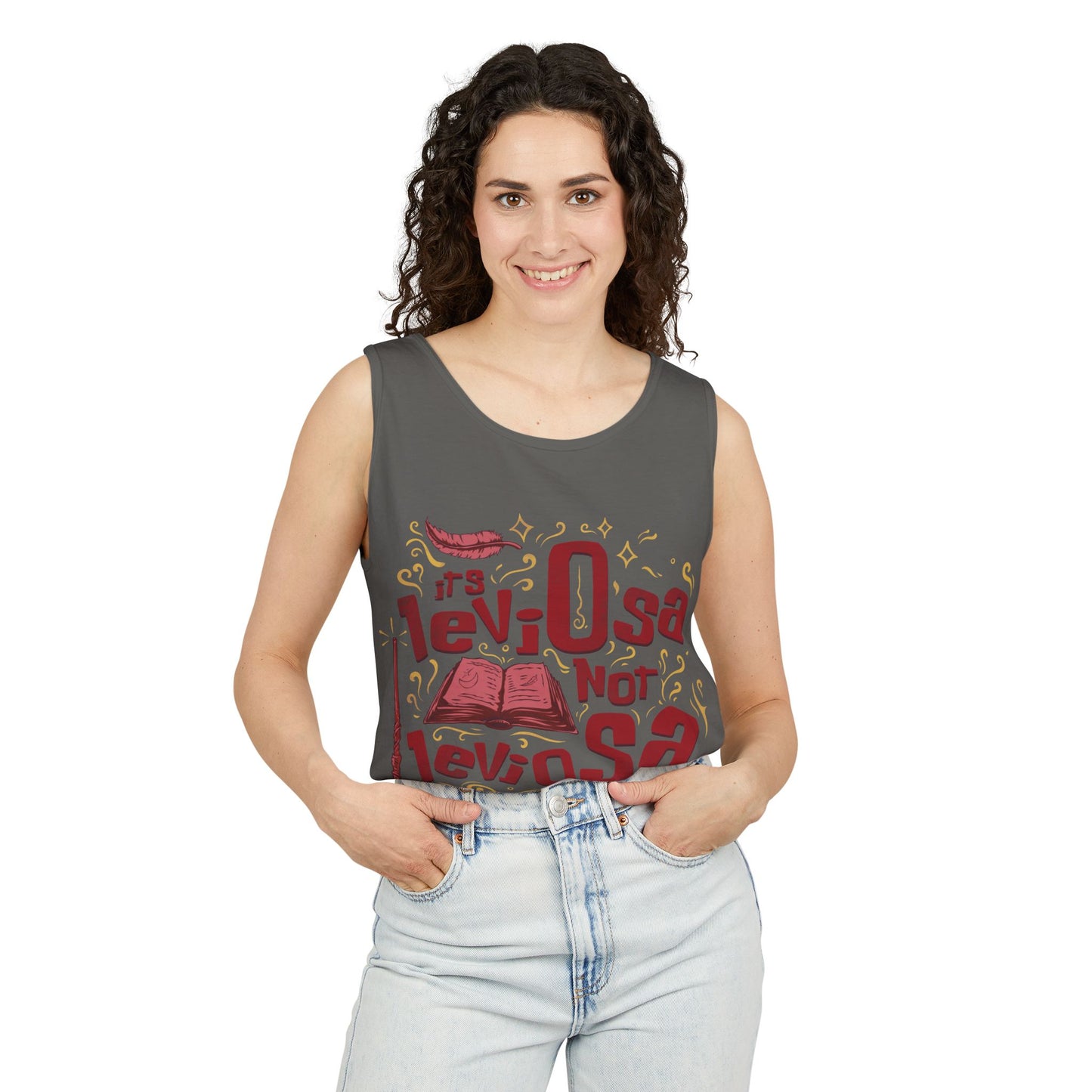 Hermione Quote - Unisex Garment-Dyed Tank Top