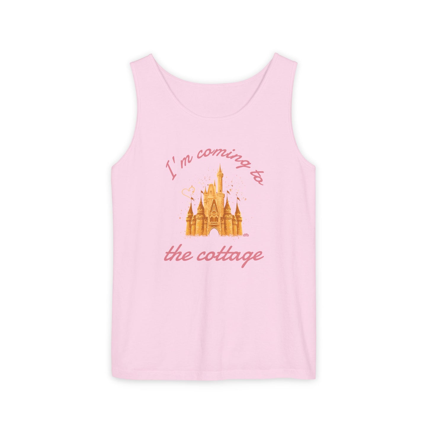 I'm Coming to the Cottage - Unisex Garment-Dyed Tank Top
