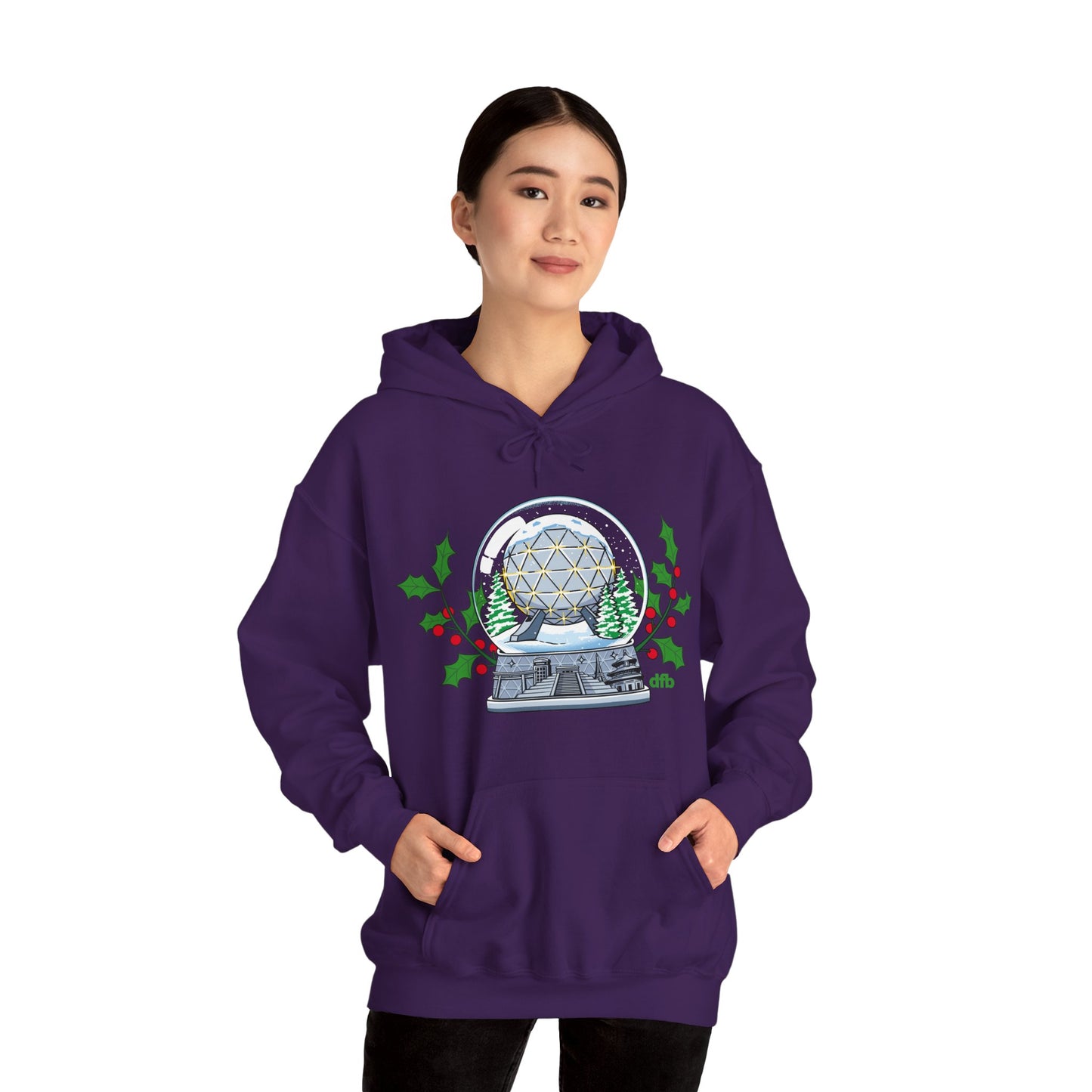 EPCOT Snowglobes -  Adult Hoodie Sweatshirt