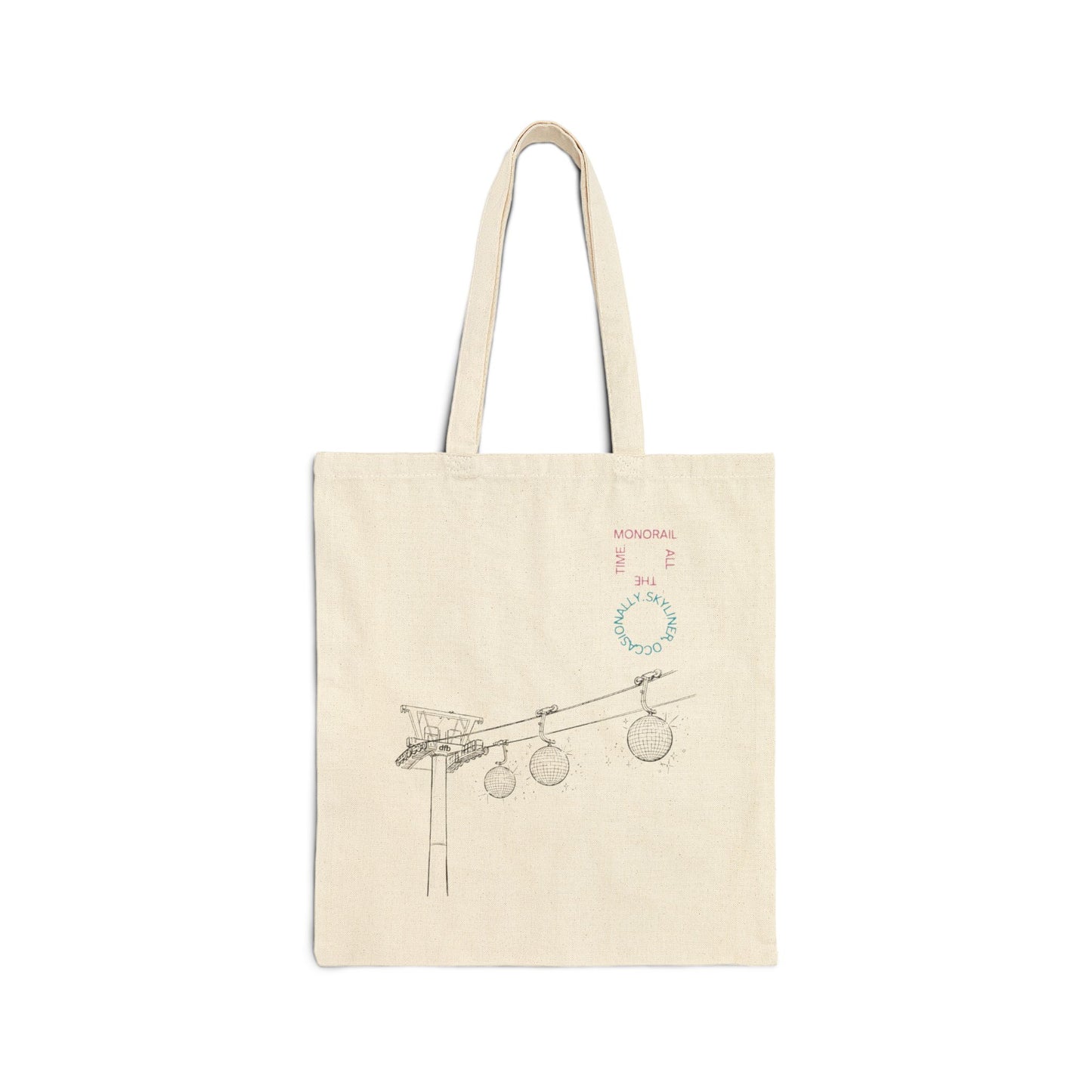 Monorail All The Time - Cotton Canvas Tote Bag