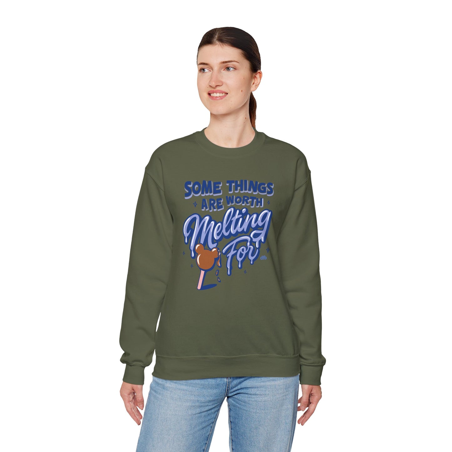 Some Things Are Worth Melting For - Adult Crewneck Sweatshirt
