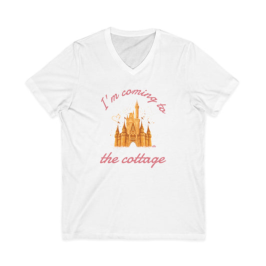 I'm Coming to the Cottage - Short Sleeve V-Neck Tee