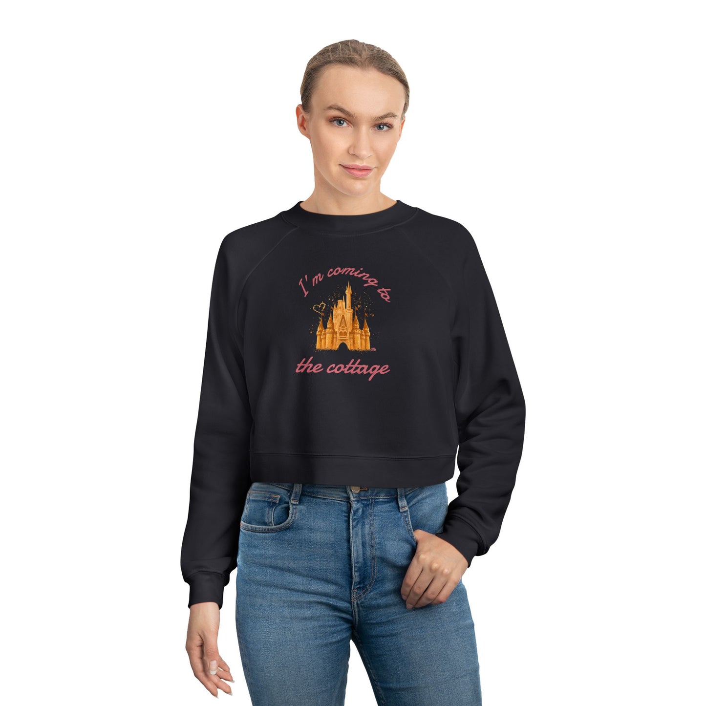 I'm Coming to the Cottage - Women's Cropped Fleece Pullover