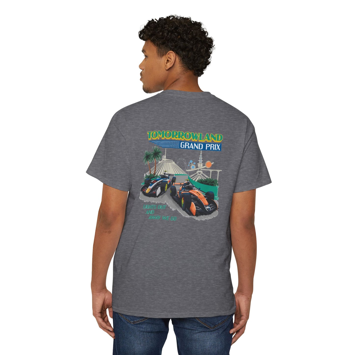 Tomorrowland Grand Prix - Front & Back w/ Pocket - Unisex Heavy Cotton Pocket Tee