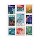 Magic Kingdom Vintage Stamps - Matte Vertical Posters