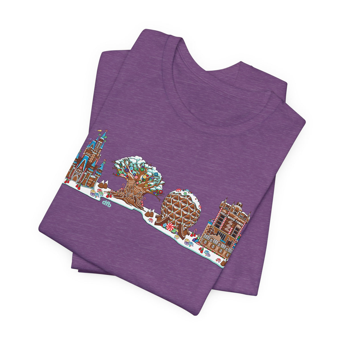 Gingerbread Park Icons - Adult Tee Shirt