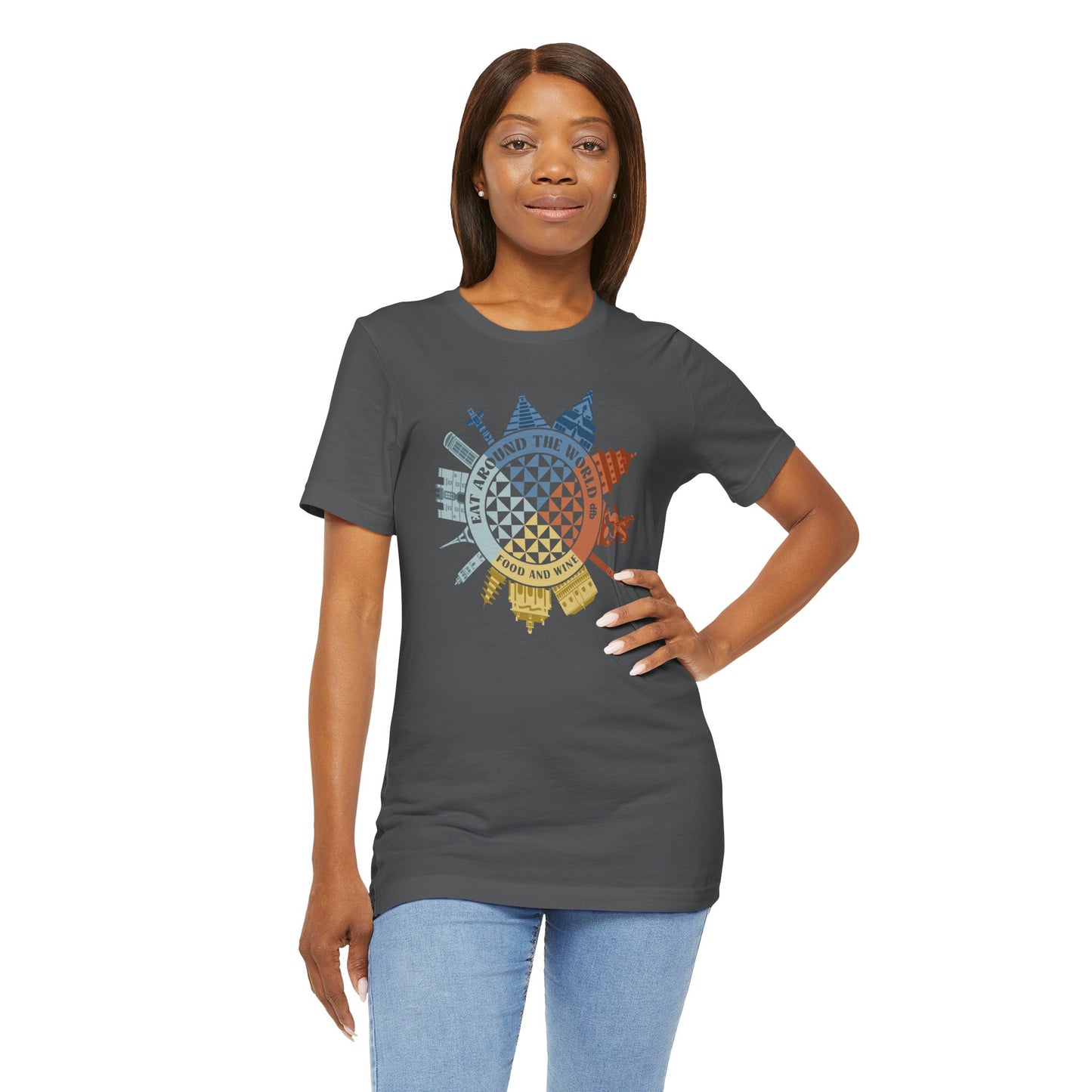 Food & Wine Compass - Adult Tee Shirt
