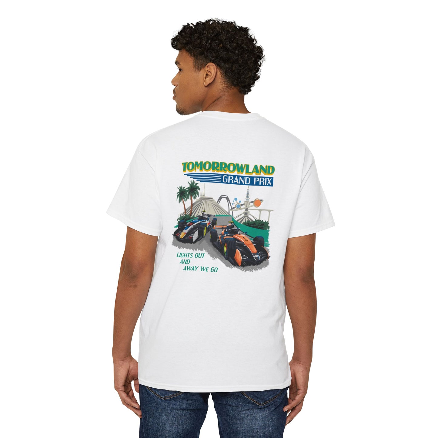 Tomorrowland Grand Prix - Front & Back w/ Pocket - Unisex Heavy Cotton Pocket Tee