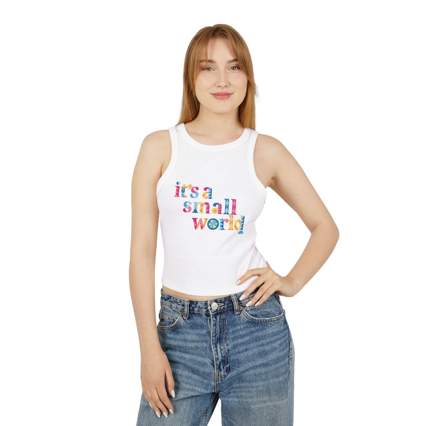 it's a small world - Women's Micro Rib Racer Tank Top