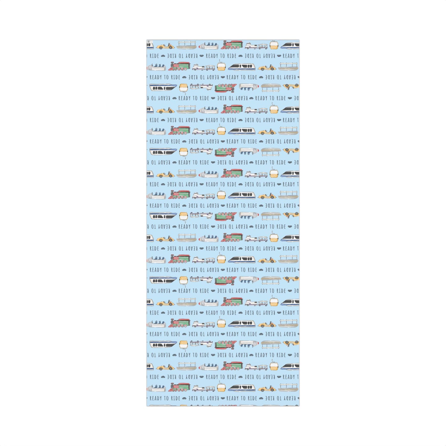 Ready to Ride, Light Blue Background - Gift Wrap Papers