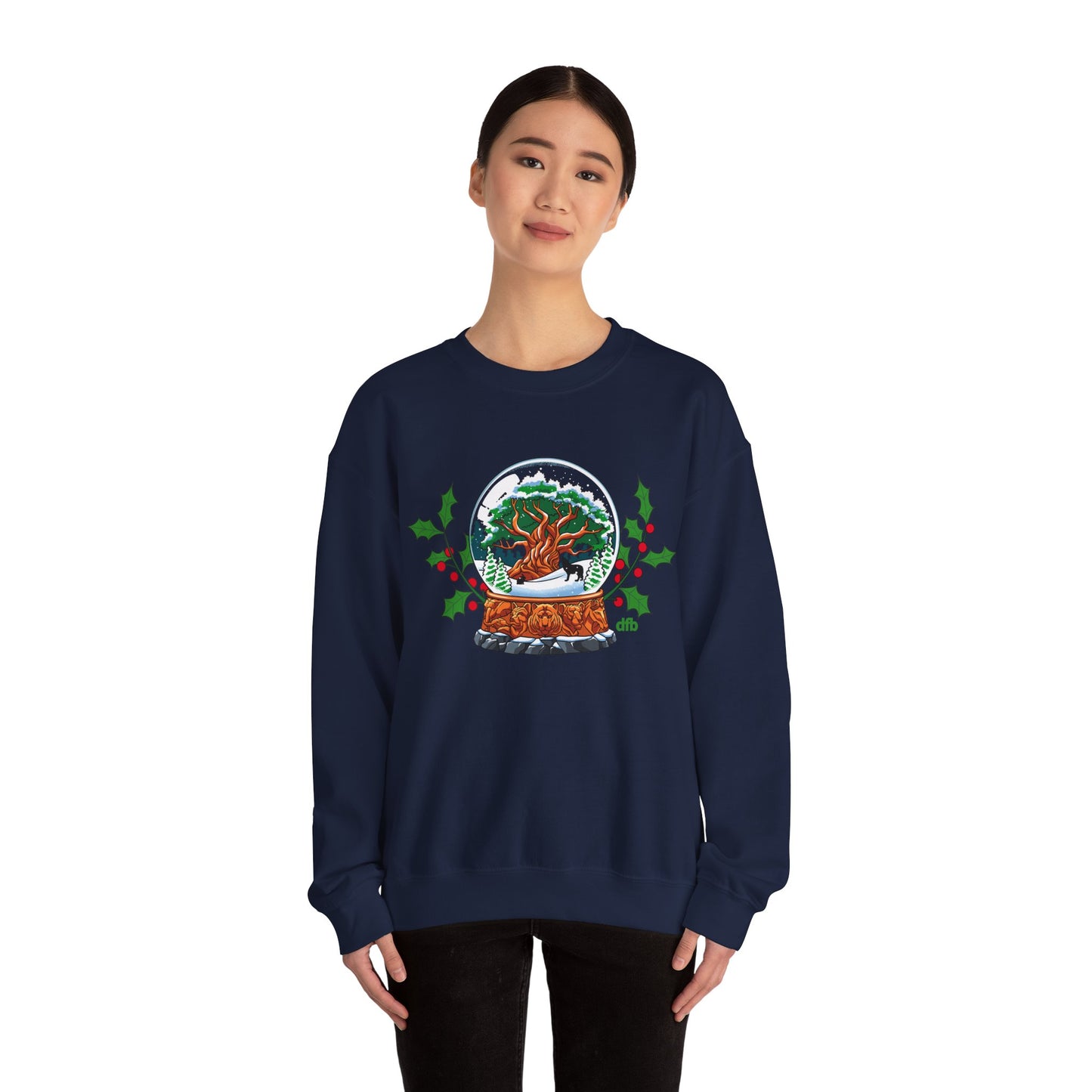 Animal Kingdom Snowglobes - Adult Crewneck Sweatshirt
