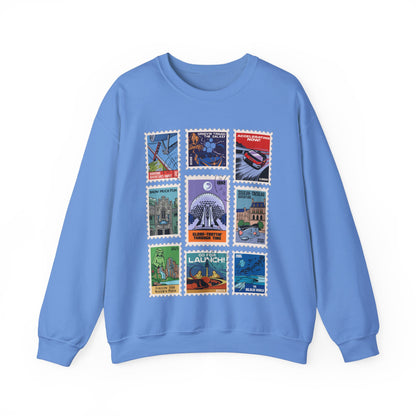 EPCOT Vintage Stamps - Adult Crewneck Sweatshirt