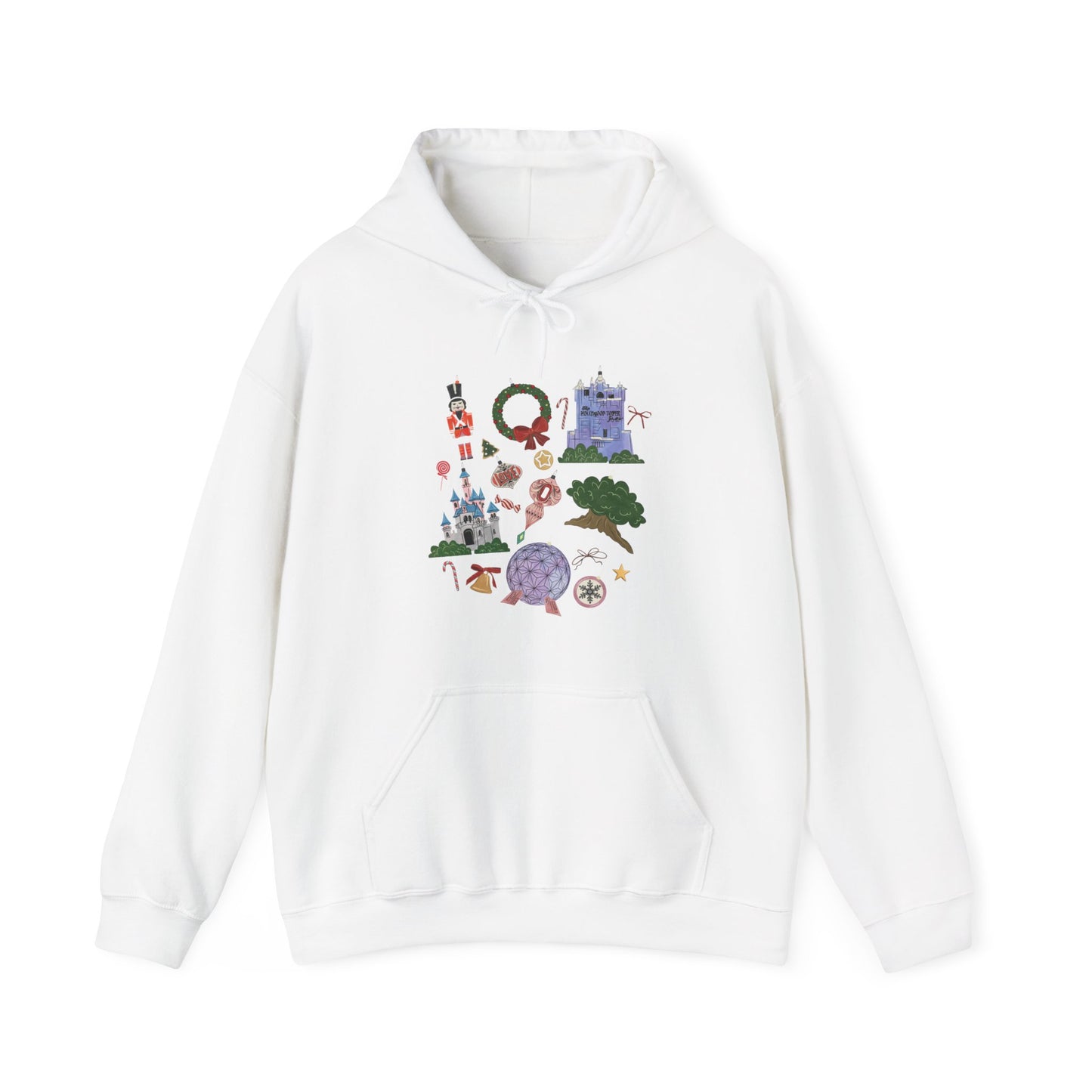 Park Icons Vintage Ornaments - Adult Hoodie Sweatshirt