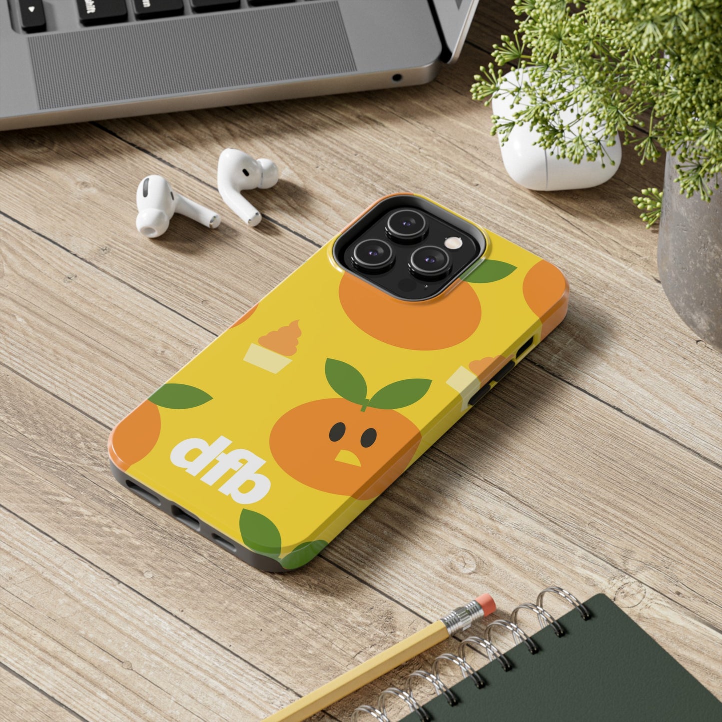 Orange Bird & Dole Whip - Apple Phone Case