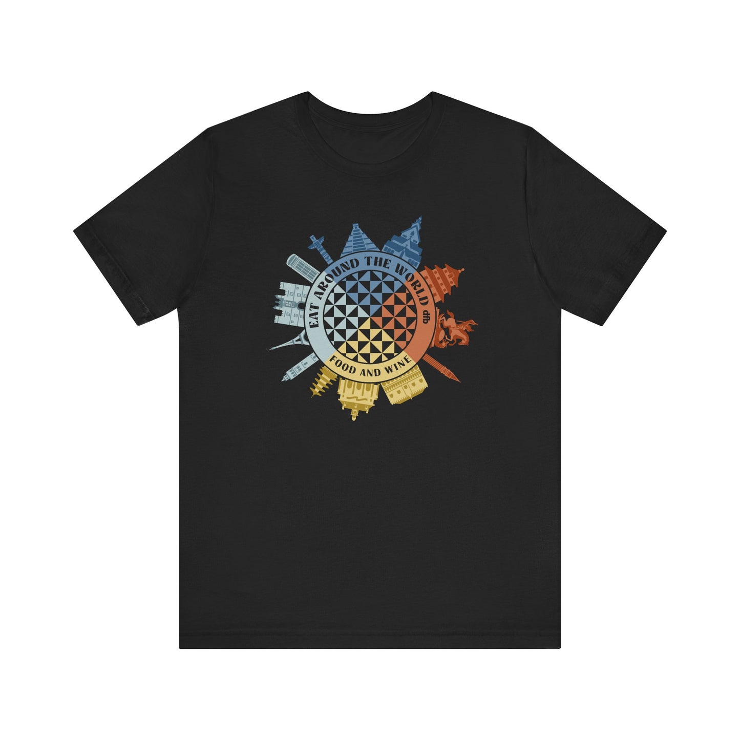 Food & Wine Compass - Adult Tee Shirt