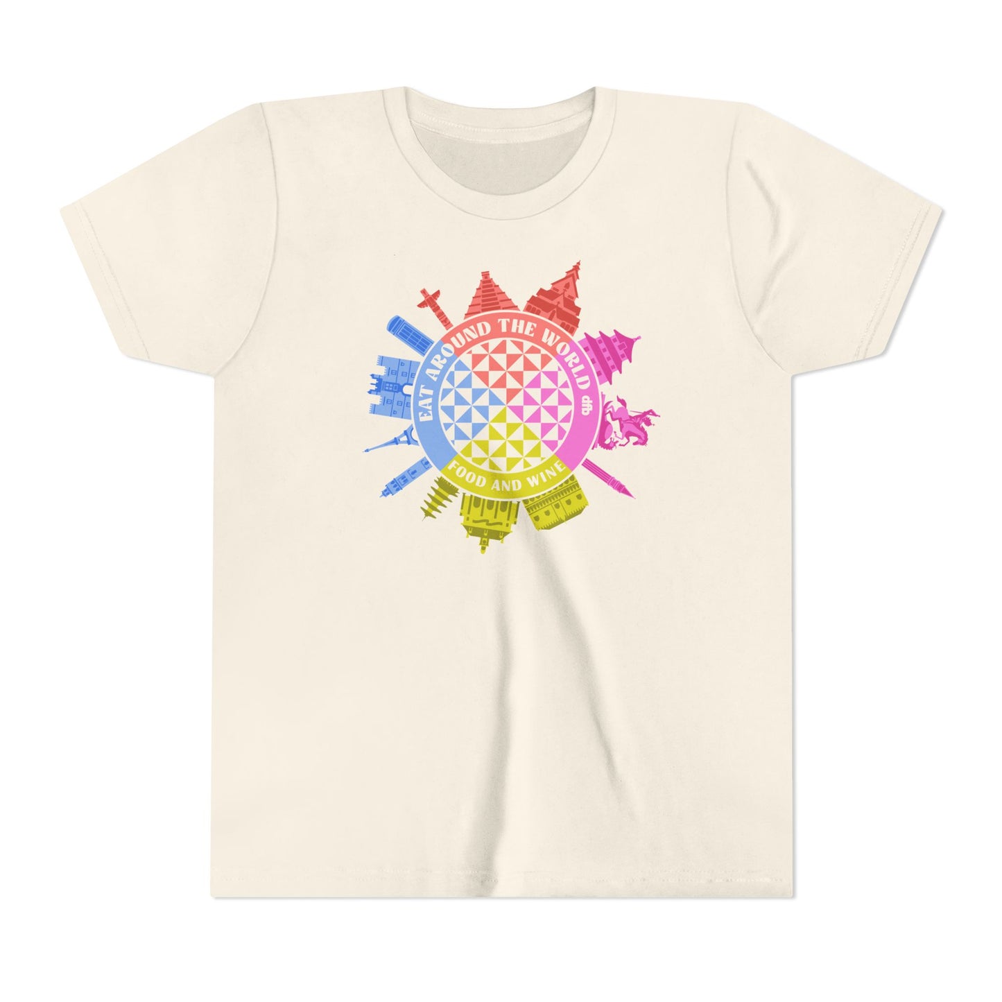 LIMITED EDITION Food & Wine Compass -  Kid's Short Sleeve Tee Shirt