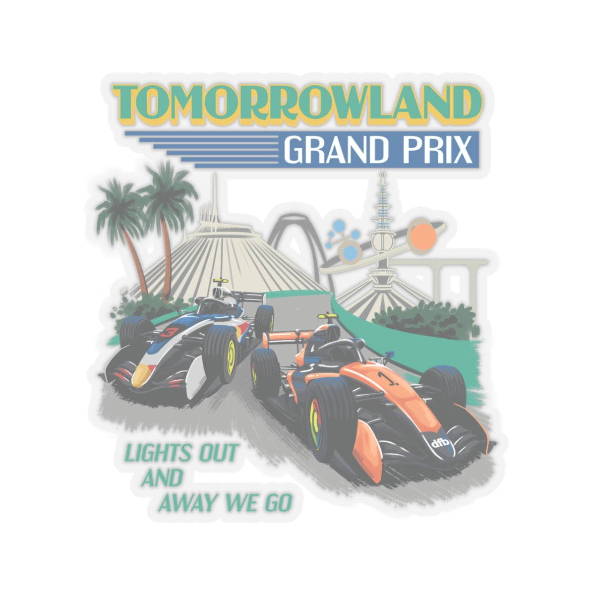 Tomorrowland Grand Prix - Kiss-Cut Stickers