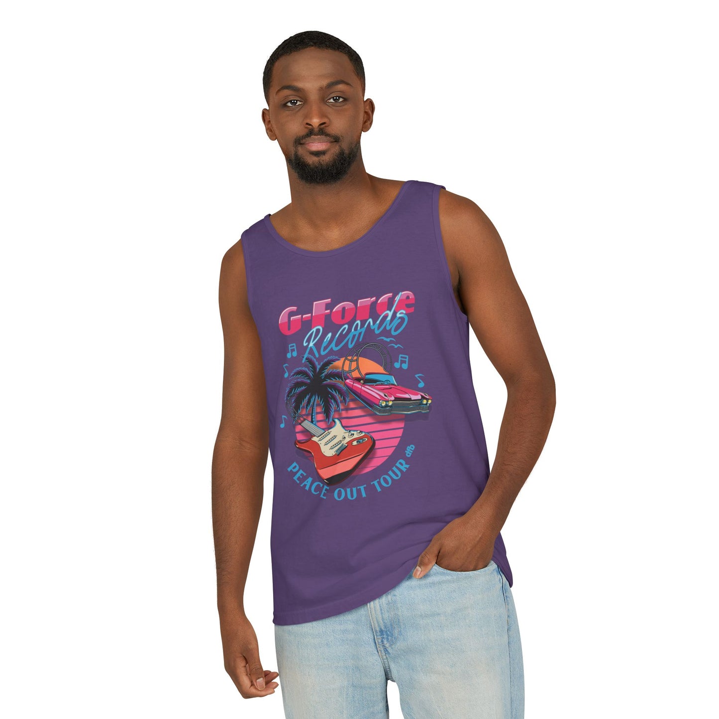 Peace Out Tour - Unisex Garment-Dyed Tank Top