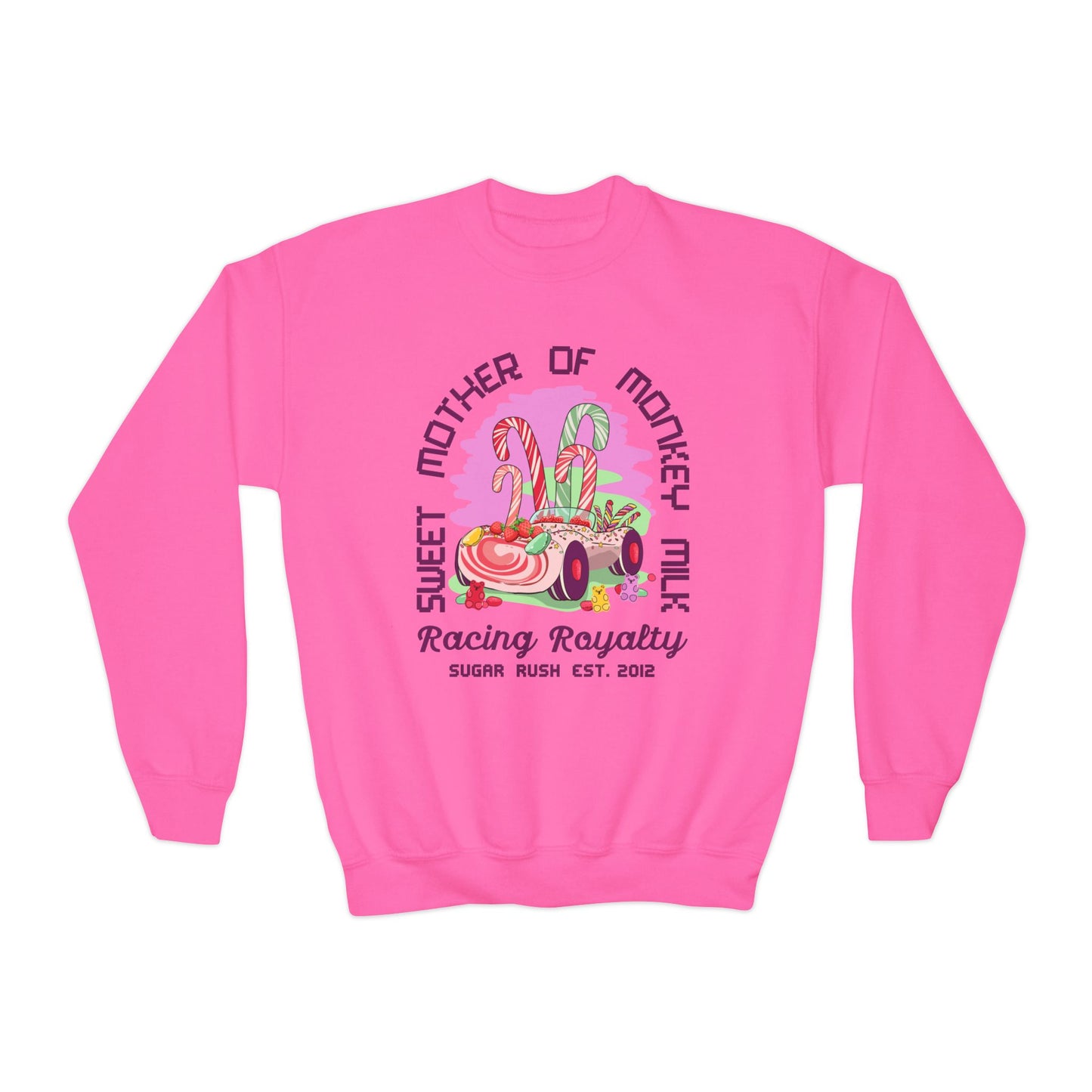 Vanellope von Schweetz - Racing Royalty - Youth Crewneck Sweatshirt