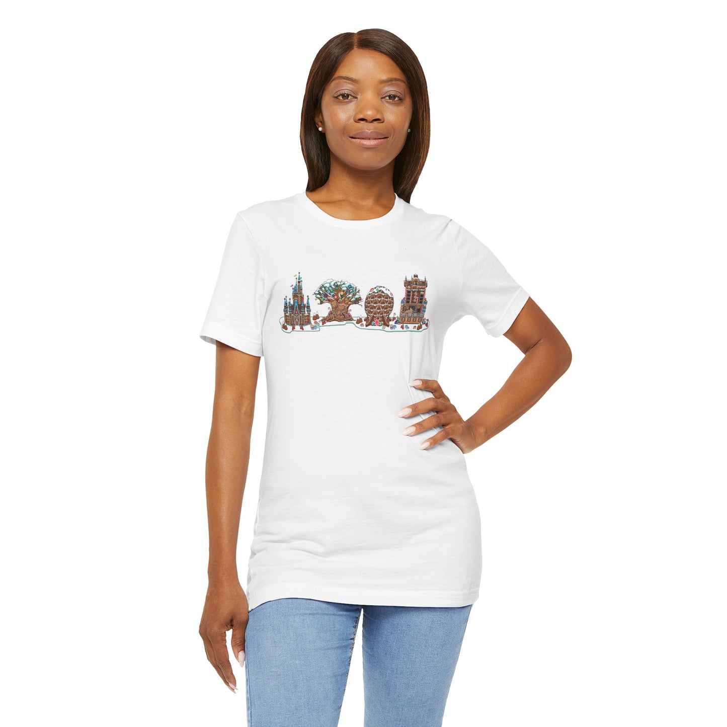 Gingerbread Park Icons - Adult Tee Shirt