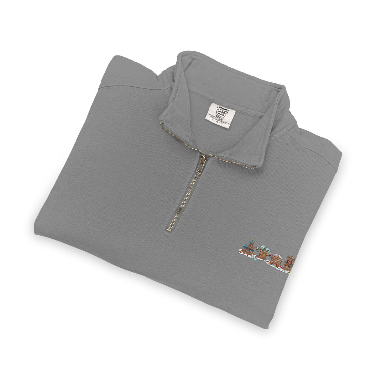 Gingerbread Park Icons - Unisex Adult Quarter-Zip Sweatshirt