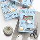 Ready to Ride, Light Blue Background - Gift Wrap Papers