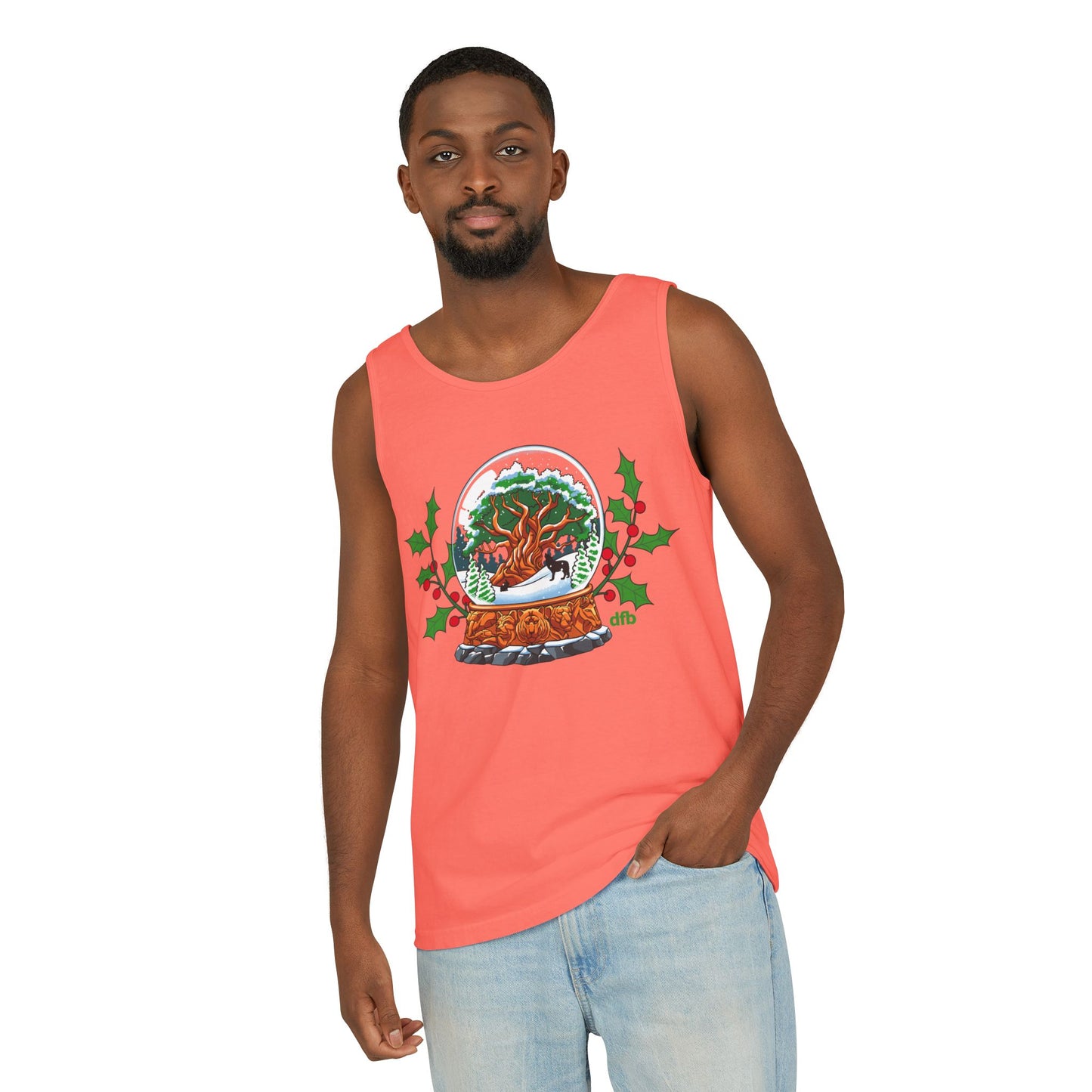 Animal Kingdom Snowglobes - Unisex Garment-Dyed Tank Top