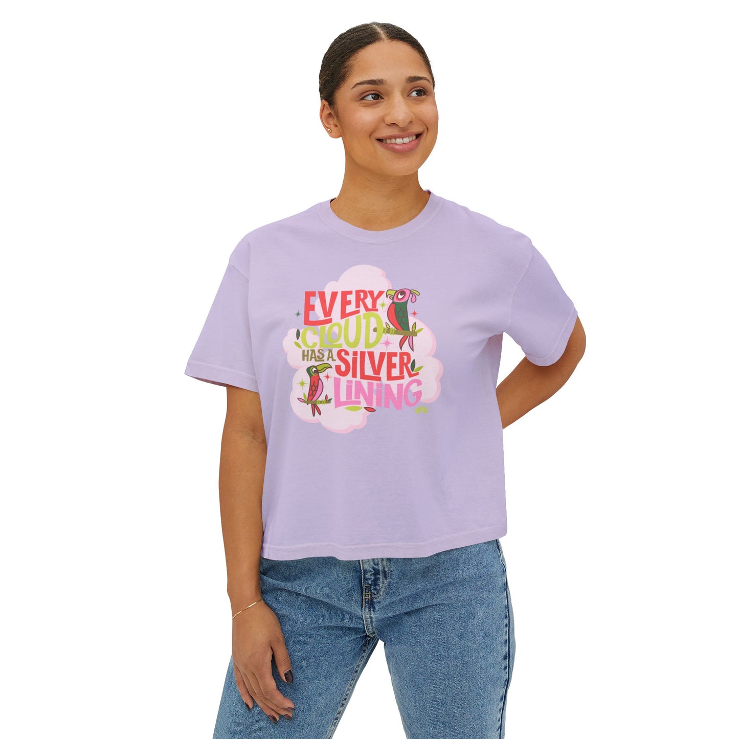 LIMITED EDITION Every Cloud Has a Silver Lining - Women's Boxy Tee