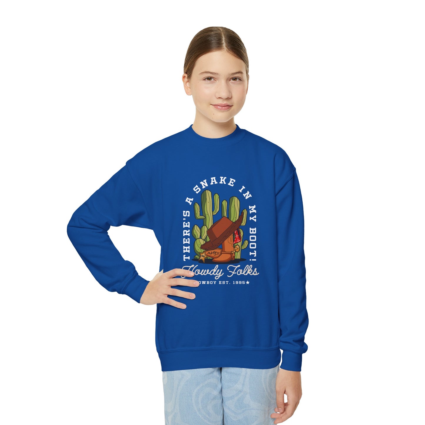 Howdy Folks - Youth Crewneck Sweatshirt