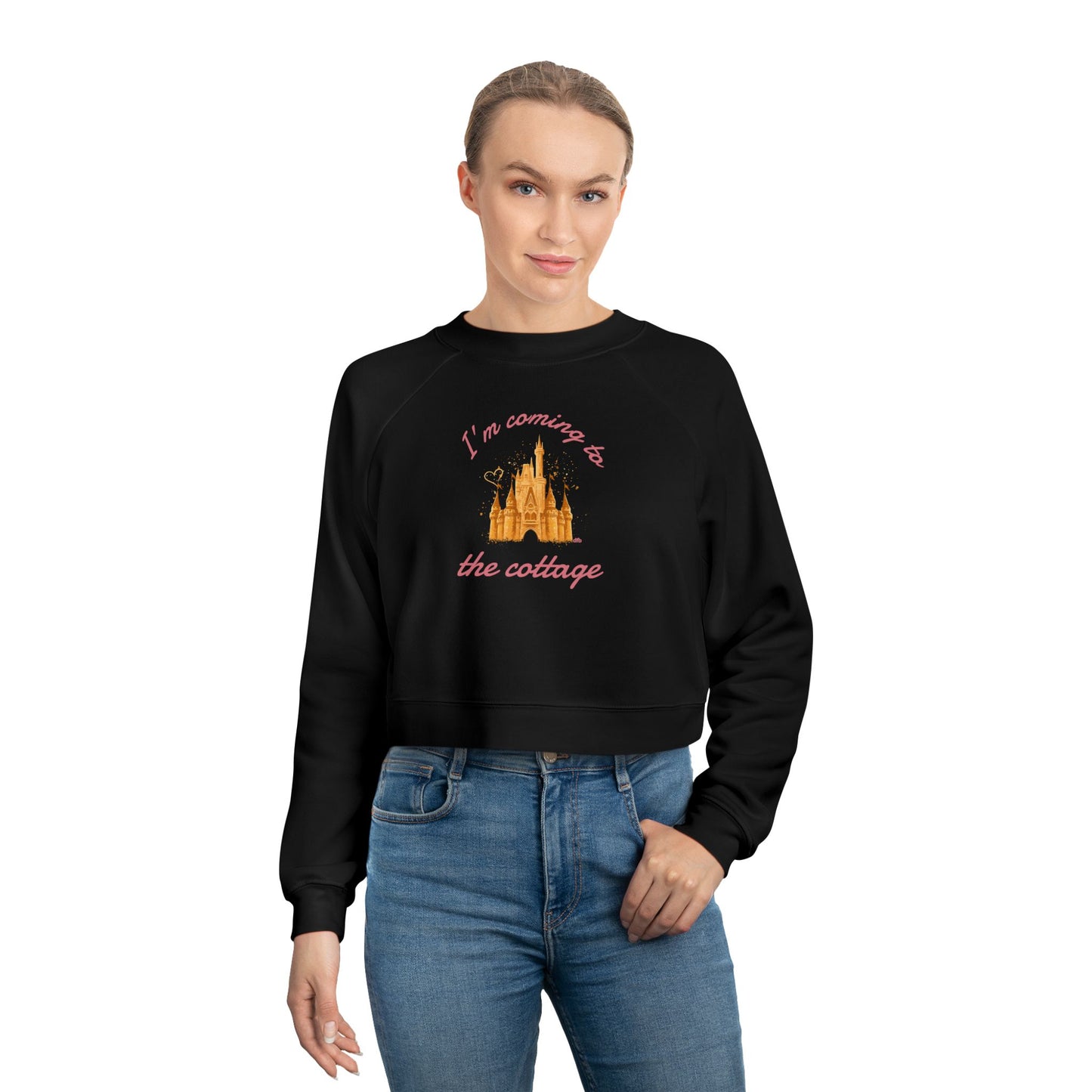 I'm Coming to the Cottage - Women's Cropped Fleece Pullover