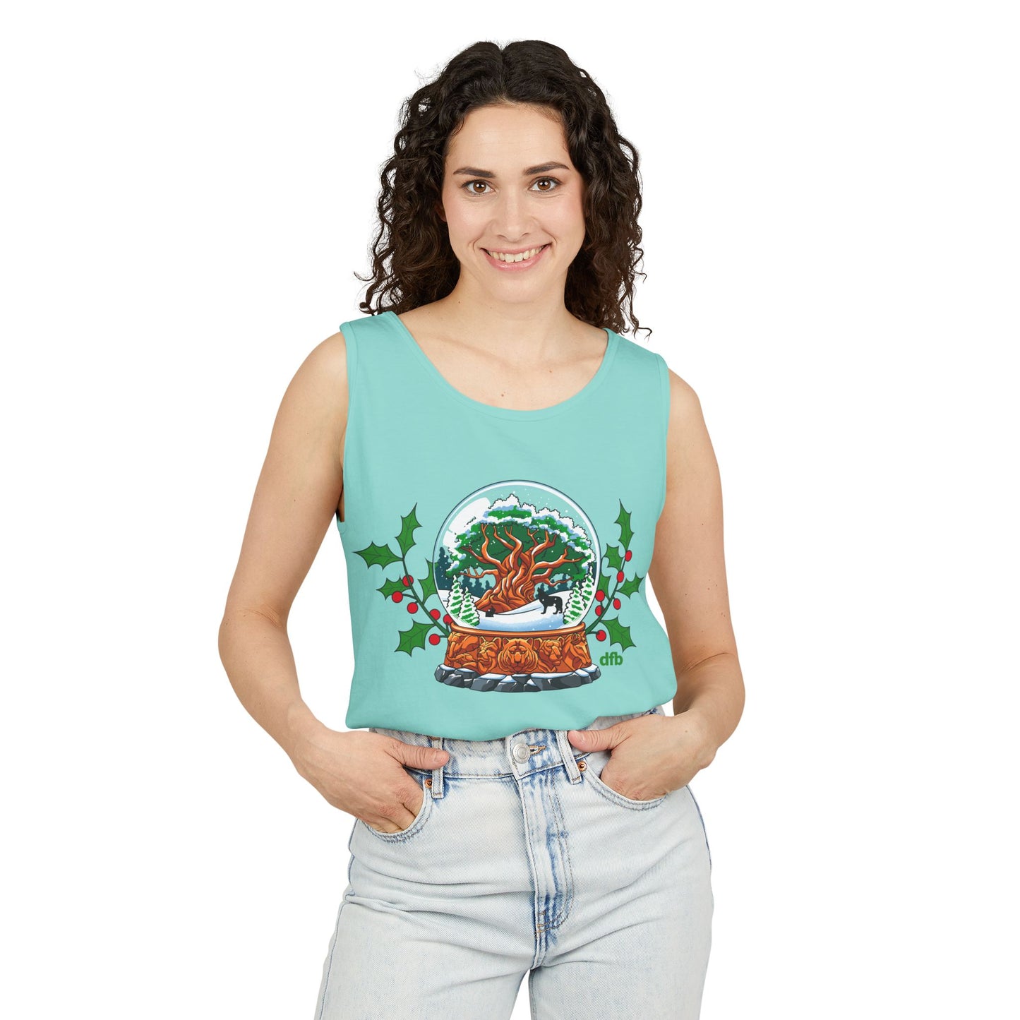 Animal Kingdom Snowglobes - Unisex Garment-Dyed Tank Top