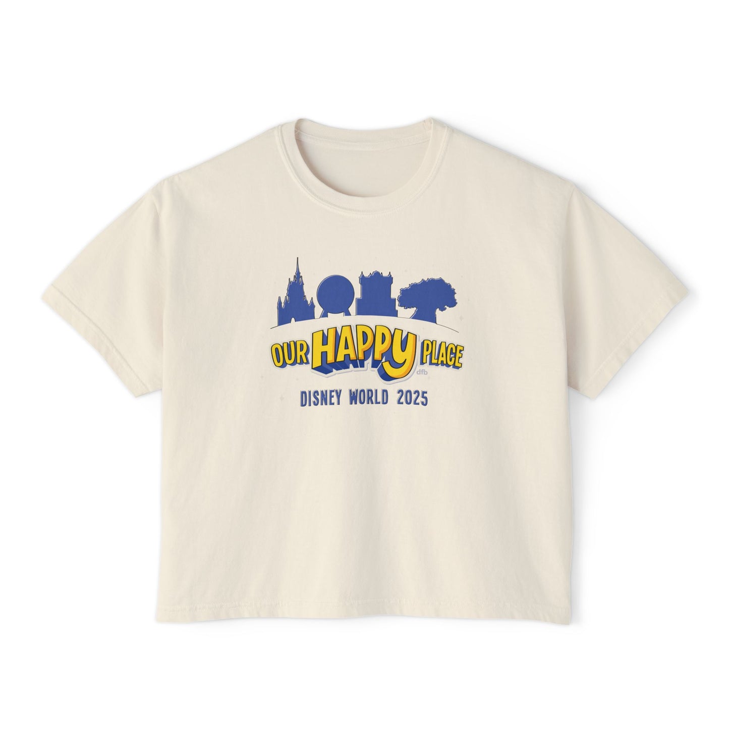 Our Happy Place 2025 - Family Matching Tee - Women's Boxy Tee