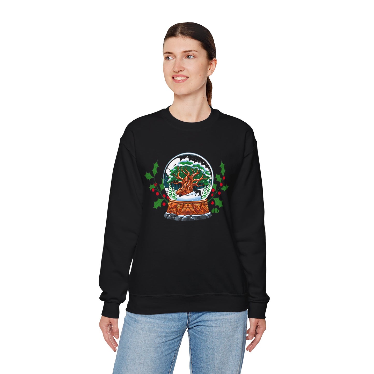 Animal Kingdom Snowglobes - Adult Crewneck Sweatshirt